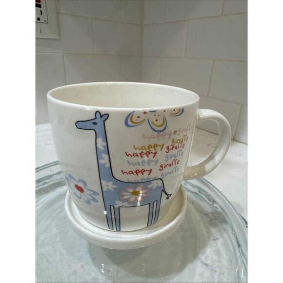 Happy Giraffe Other - Happy Giraffe Coffee Mug With Lid/ Top Made in China